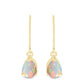 Cercei din Argint 925 Placat cu Aur ( 1.4 grame ) cu Opal Etiopian Lega Dembi 1.24 Carate