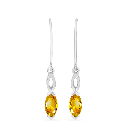 Cercei din Argint 925 ( 1.83 grame ) cu Citrin Ural 1.09 Carate