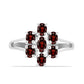 Inel din Argint 925 ( 2.67 grame ) cu Granat Barton 1.56 Carate