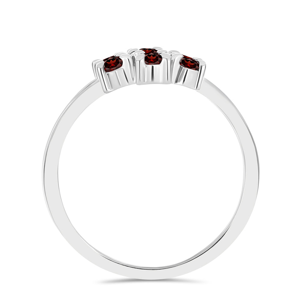 Inel din Argint 925 ( 2.67 grame ) cu Granat Barton 1.56 Carate 2 