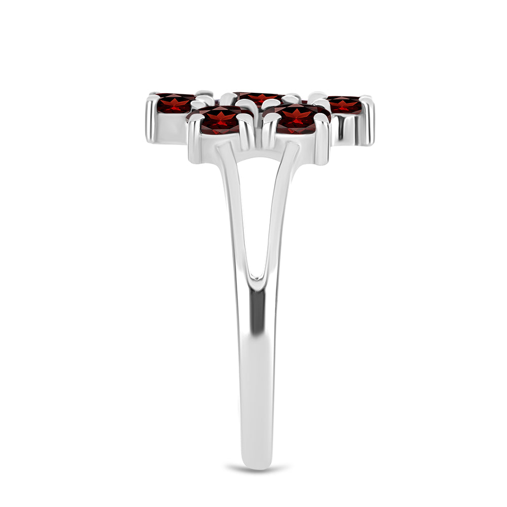 Inel din Argint 925 ( 2.67 grame ) cu Granat Barton 1.56 Carate