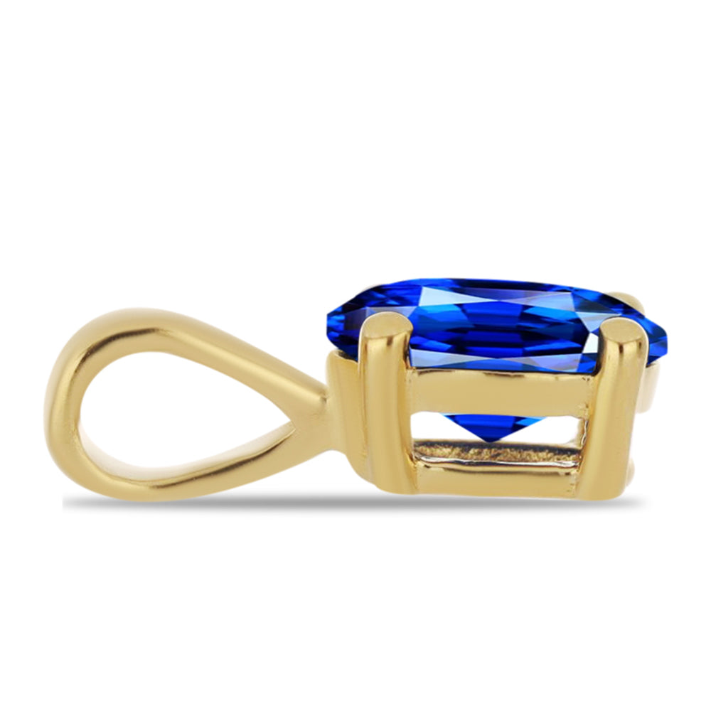 Set din Argint 925 Placat cu Aur ( 1.24 grame ) cu Rubin Sintetic și Smarald Sintetic 2.82 Carate ( Pandantiv ) 2 