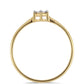 Inel din Argint 925 Placat cu Aur ( 1.73 grame ) cu Diamant Alb 0.01 Carate