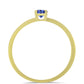 Inel din Argint 925 Placat cu Aur ( 1 grame ) cu Tanzanit 0.27 Carate