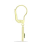 Cercei din Argint 925 Placat cu Aur ( 2.16 grame ) cu Diamant Verde 0.14 Carate