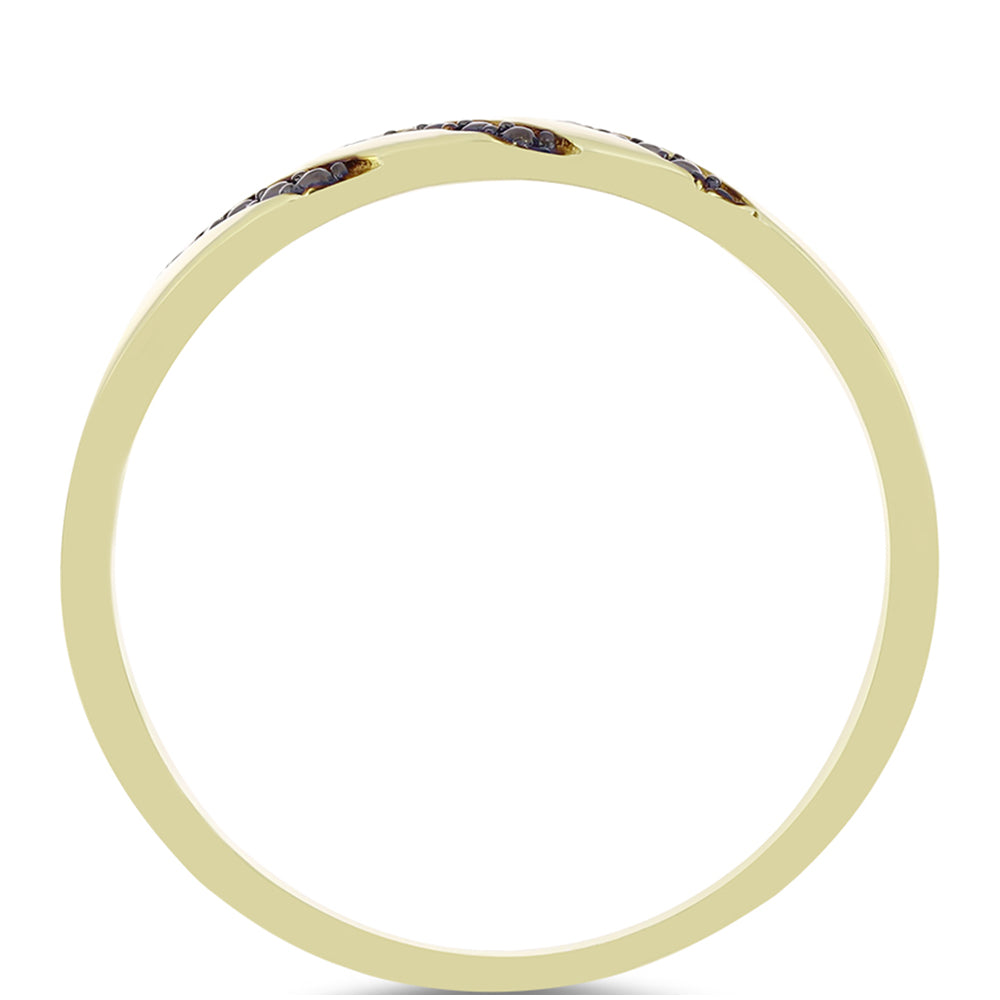 Inel din Argint 925 Placat cu Aur ( 2.96 grame ) cu Diamant Verde 0.02 Carate