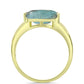 Inel din Argint 925 Placat cu Aur ( 3.31 grame ) cu Labradorit 3.35 Carate