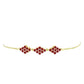 Brățară din Argint 925 Placat cu Aur ( 3.65 grame ) cu Moissanite Roșu Majestic 0.85 Carate