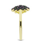 Inel din Argint 925 Placat cu Aur ( 3.04 grame ) cu Diamant Verde 0.11 Carate