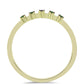 Inel din Argint 925 Placat cu Aur ( 1.55 grame ) cu Diamant Verde 0.06 Carate