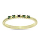 Inel din Argint 925 Placat cu Aur ( 1.55 grame ) cu Diamant Verde 0.06 Carate