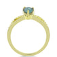 Inel din Argint 925 Placat cu Aur ( 2.39 grame ) cu Labradorit 0.62 Carate