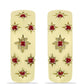 Cercei din Argint 925 Placat cu Aur ( 6.08 grame ) cu Moissanite Roșu Majestic 0.11 Carate