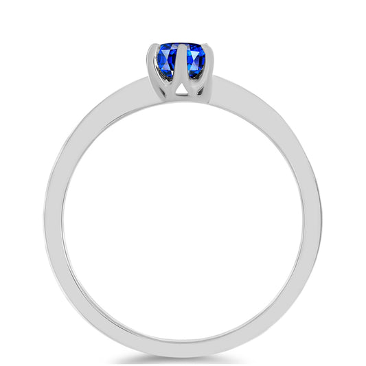 Inel din Argint 925 ( 1.54 grame ) cu Safir Albastru Australian 0.39 Carate