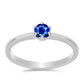 Inel din Argint 925 ( 1.54 grame ) cu Safir Albastru Australian 0.39 Carate