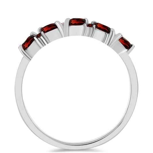 Inel din Argint 925 ( 1.78 grame ) cu Granat Barton 0.67 Carate