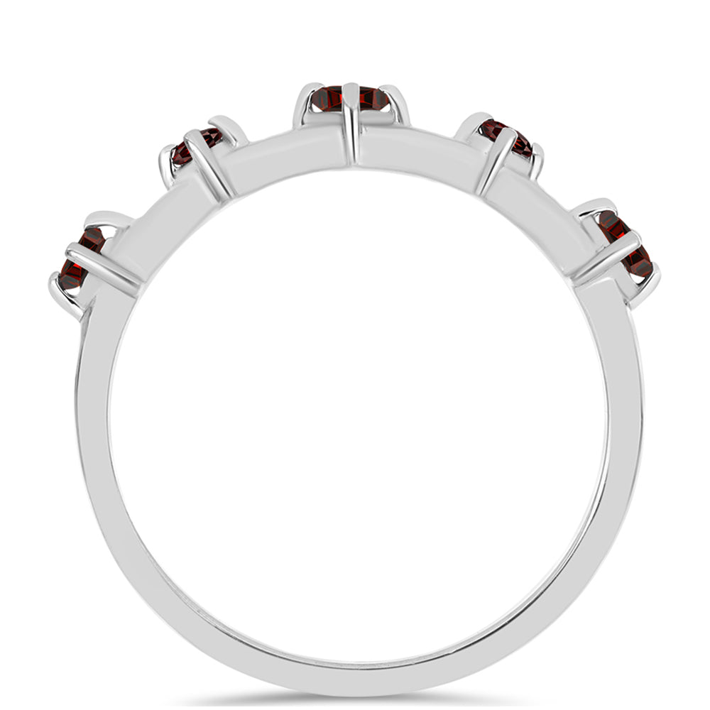 Inel din Argint 925 ( 1.63 grame ) cu Granat Barton 0.28 Carate 2 
