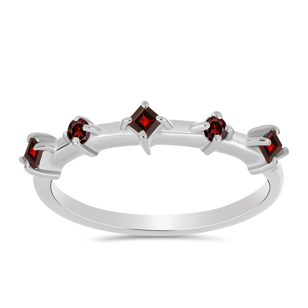 Inel din Argint 925 ( 1.63 grame ) cu Granat Barton 0.28 Carate