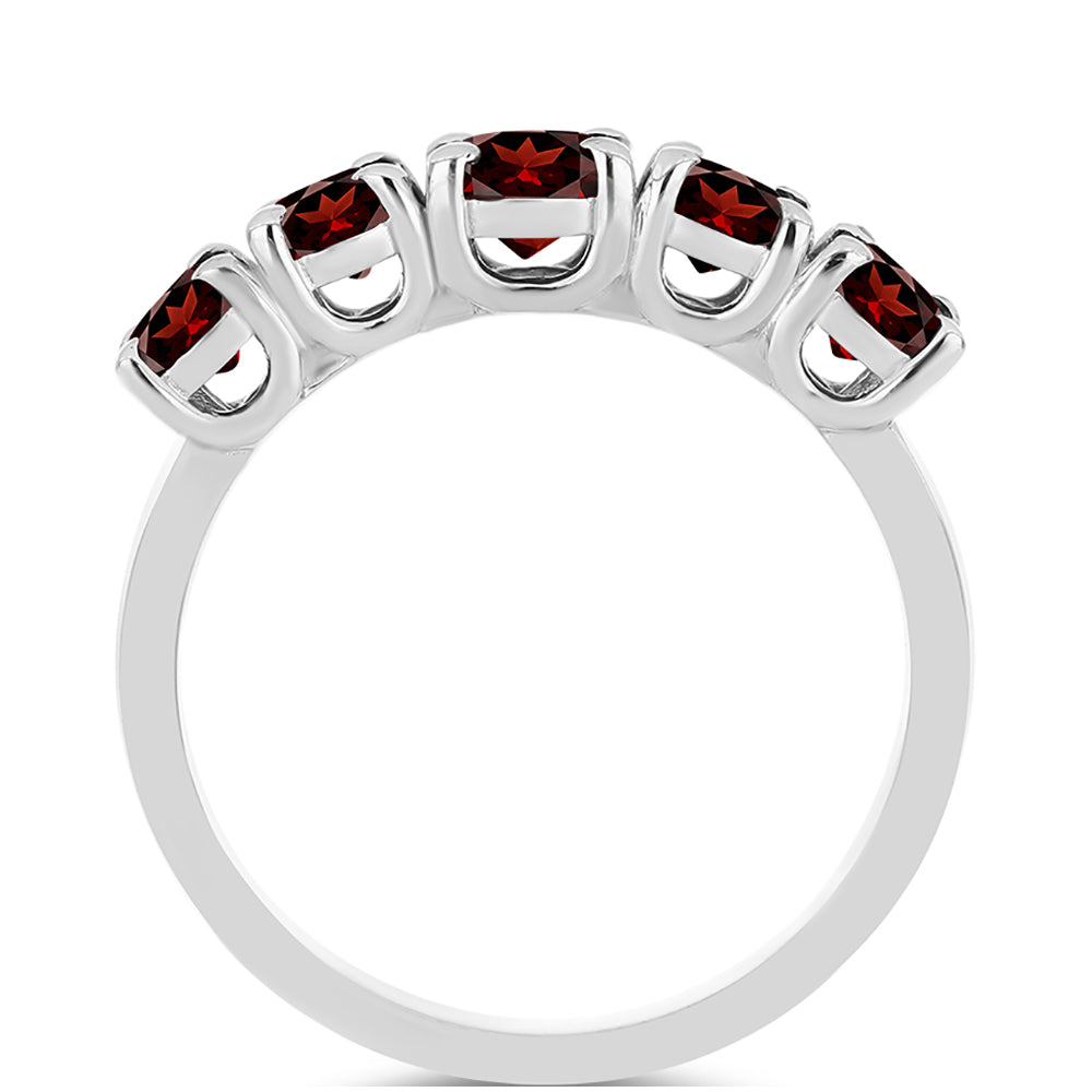 Inel din Argint 925 ( 2.44 grame ) cu Granat Barton 1.92 Carate 2 