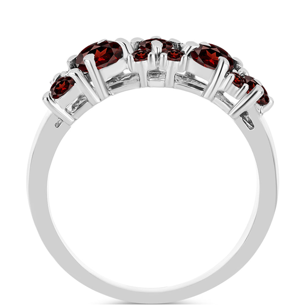 Inel din Argint 925 ( 2.94 grame ) cu Granat Barton 1.48 Carate 2 