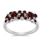 Inel din Argint 925 ( 2.94 grame ) cu Granat Barton 1.48 Carate