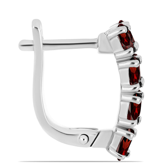 Cercei din Argint 925 ( 4.08 grame ) cu Granat Barton 3.59 Carate