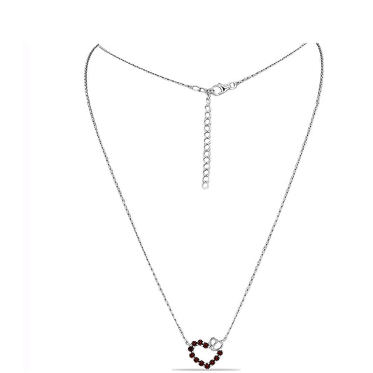 Colier din Argint 925 ( 3.4 grame ) cu Granat Barton 0.71 Carate
