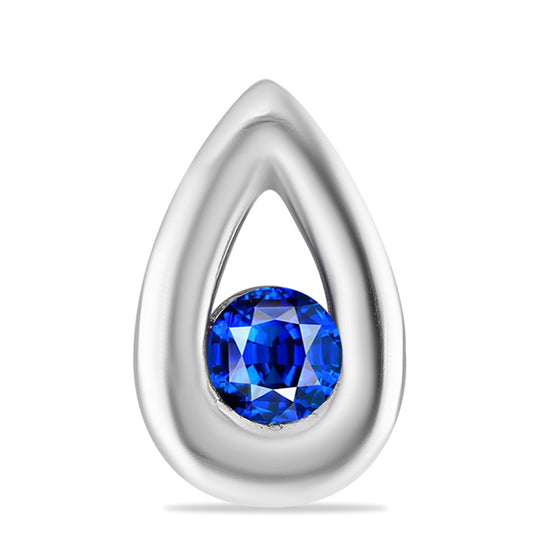 Pandantiv din Argint 925 ( 1.44 grame ) cu Safir Albastru Australian 0.73 Carate
