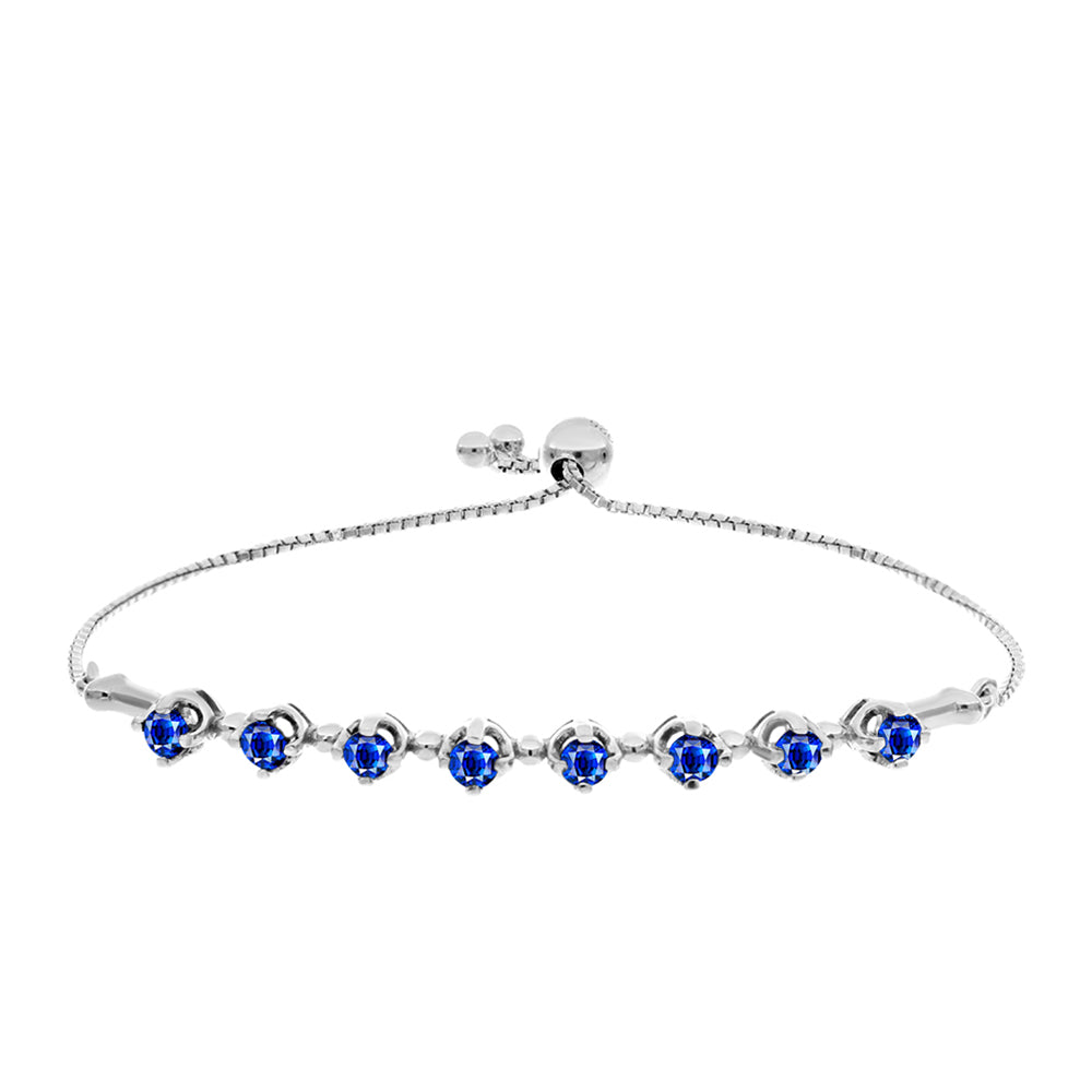 Brățară din Argint 925 ( 4.38 grame ) cu Safir Albastru Australian 1.26 Carate 1 