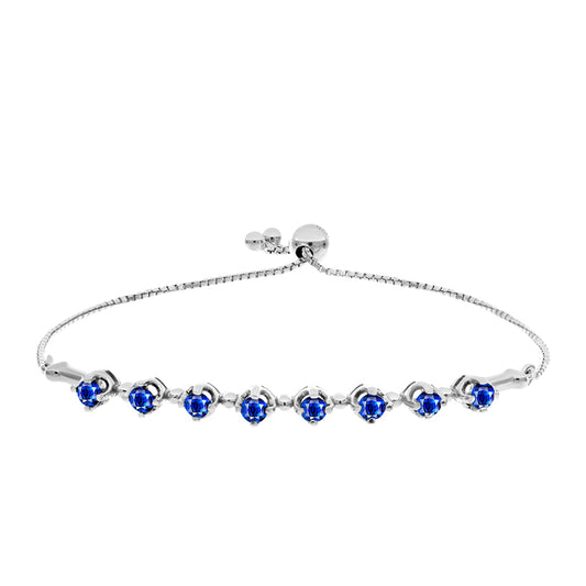 Brățară din Argint 925 ( 4.38 grame ) cu Safir Albastru Australian 1.26 Carate