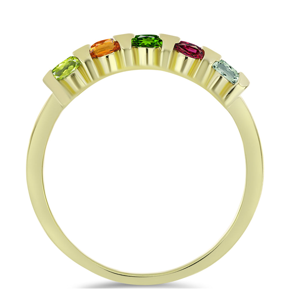 Inel din Argint 925 Placat cu Aur ( 2.97 grame ) cu Turmalină Chakra 1.22 Carate 2 