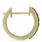 Cercei din Argint 925 Placat cu Aur ( 4.15 grame ) cu Diamant Verde 0.21 Carate