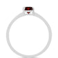 Inel din Argint 925 ( 1.58 grame ) cu Granat Barton 1.13 Carate