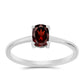 Inel din Argint 925 ( 1.58 grame ) cu Granat Barton 1.13 Carate