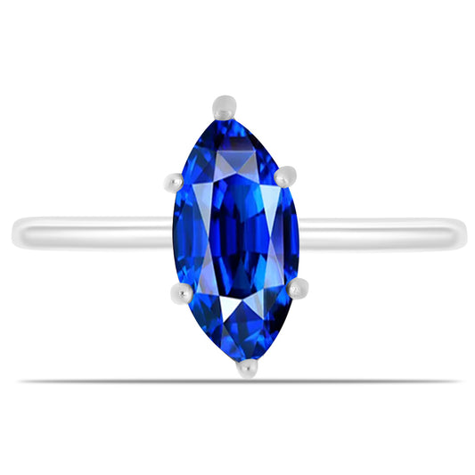 Inel din Argint 925 ( 1.51 grame ) cu Safir Albastru Australian 2.73 Carate