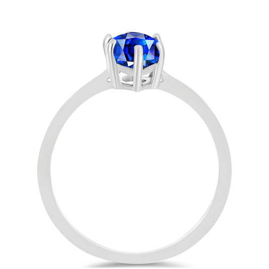 Inel din Argint 925 ( 1.51 grame ) cu Safir Albastru Australian 2.73 Carate