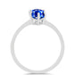 Inel din Argint 925 ( 1.51 grame ) cu Safir Albastru Australian 2.73 Carate