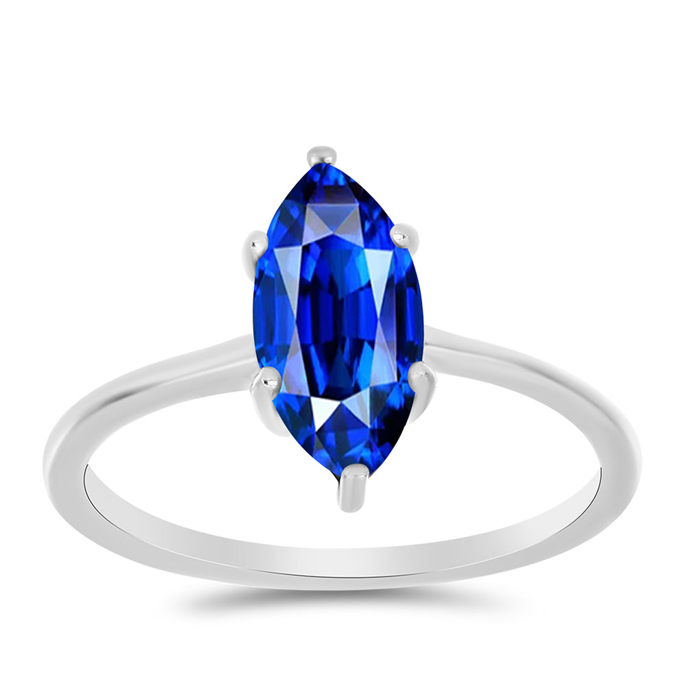 Inel din Argint 925 ( 1.51 grame ) cu Safir Albastru Australian 2.73 Carate