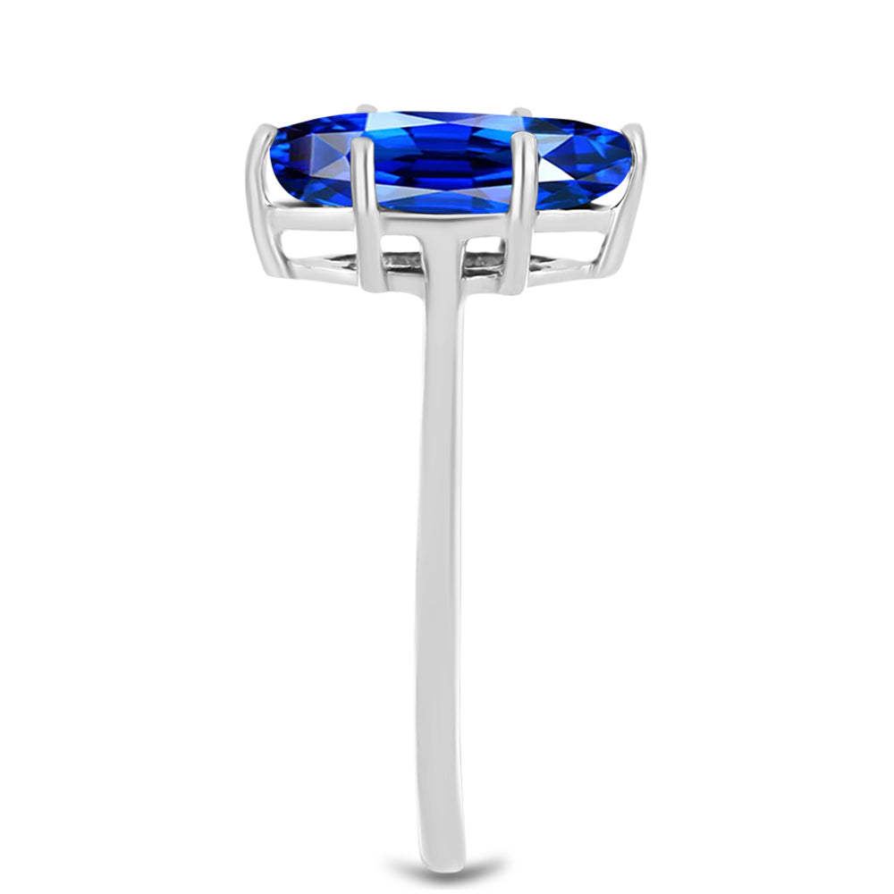 Inel din Argint 925 ( 1.51 grame ) cu Safir Albastru Australian 2.73 Carate