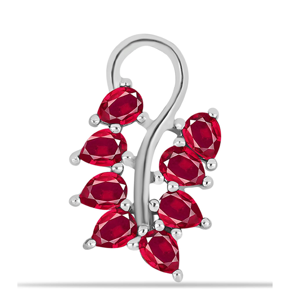 Pandantiv din Argint 925 ( 1.52 grame ) cu Rubin Malagasy 1.78 Carate 1 