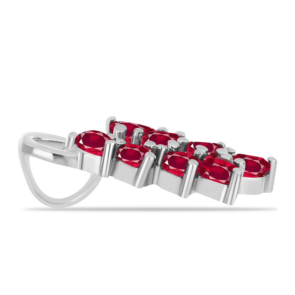 Pandantiv din Argint 925 ( 1.52 grame ) cu Rubin Malagasy 1.78 Carate 2 