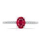Inel din Argint 925 ( 1.46 grame ) cu Rubin Malagasy și Topaz Alb 1.18 Carate