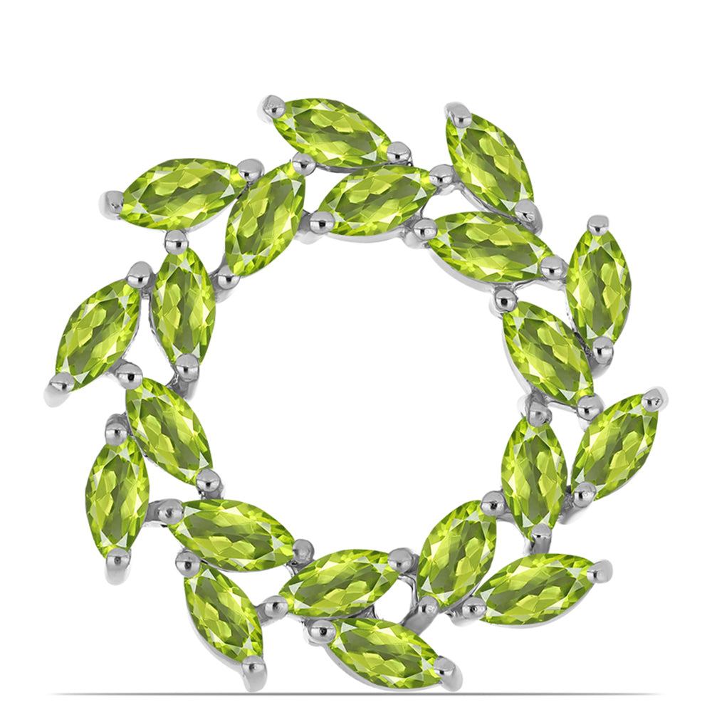 Broşă din Argint 925 ( 2.46 grame ) cu Peridot Changbai 1.87 Carate