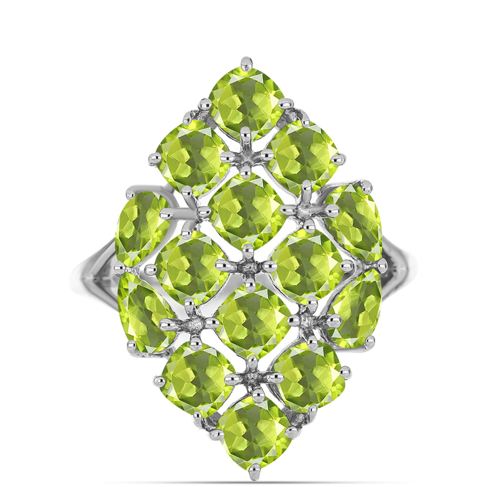 Inel din Argint 925 ( 3.13 grame ) cu Peridot Changbai 4.09 Carate 1 