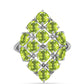 Inel din Argint 925 ( 3.13 grame ) cu Peridot Changbai 4.09 Carate