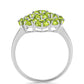 Inel din Argint 925 ( 3.13 grame ) cu Peridot Changbai 4.09 Carate