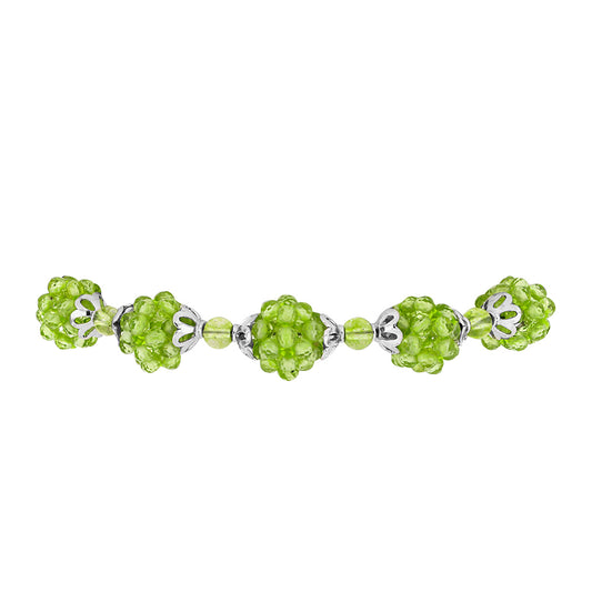 Brățară din Argint 925 ( 3.67 grame ) cu Peridot Changbai 29.54 Carate
