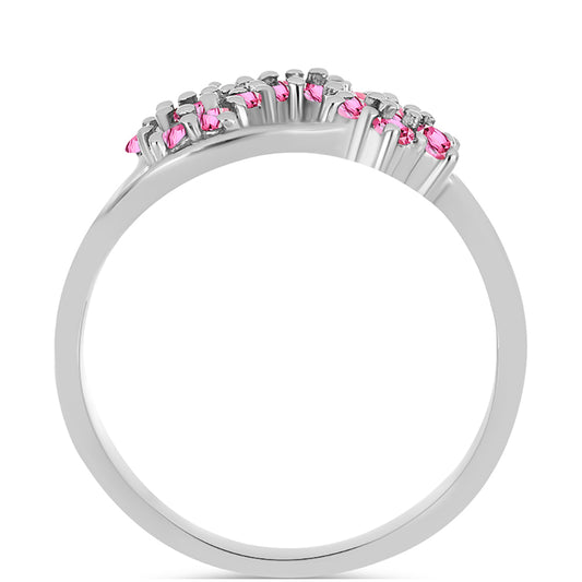 Inel din Argint 925 ( 2.89 grame ) cu Turmalină Roz Pelmadulla 0.73 Carate