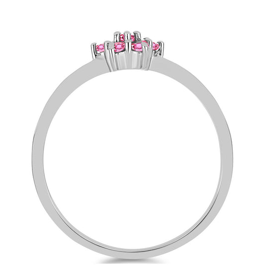 Inel din Argint 925 ( 1.52 grame ) cu Turmalină Roz Pelmadulla 0.24 Carate