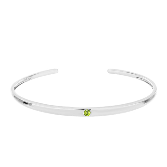 Brățară din Argint 925 ( 8.36 grame ) cu Peridot Changbai 0.13 Carate